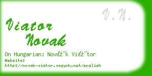 viator novak business card